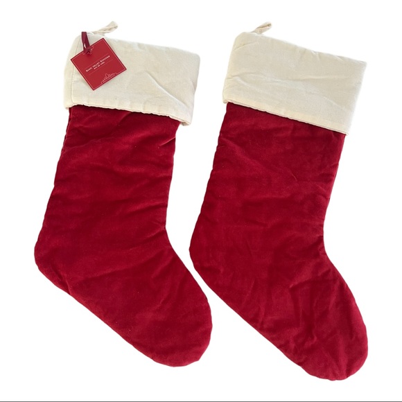Pottery Barn Holiday Pottery Barn Velvet Large Holiday Stockings